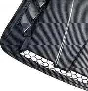 Car Air Intake ABS Plastic Front Engine Scoop & Hood Scoop Bonnet Cover Decorative Stickers, Durable Exterior Accessories Hood Scoops(Carbon Fiber)