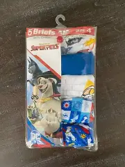 Superpets 5 Briefs 100% Cotton NEW BOYS SIZE 4 Softer Than Ever!!