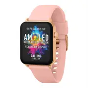 Reflex Active Series 30 Amoled Smart Watch with Rose Case and Pink Straps
