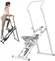 Stair Stepper, Foldable Stair Stepper Machine, with LED Smart Meter, Height Adjustable, Load Capacity 150kg/330 lbs Stair Climber Exercise Machine, for Men's and Women's Home Gyms