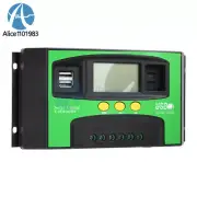 12V24V Solar Charger Controller 30A 40A 100A PV LCD Controller Timing USB/Type-C