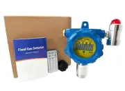 Fixed Oxygen Detectors O2 Gas Leak Detector with 0-30%vol Sound and Light Alarm