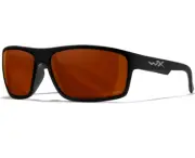 Wiley X Peak ACPEA02 Matte Black Copper Polarized New Sunglasses Authentic