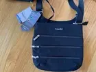 BAGGALLINI Big Zipper Bag w/Wristlet RFID LZP474CLFS Black RFID MSRP $85