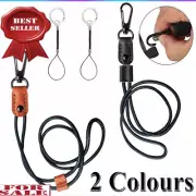 PU Leather Neck Lanyard Credential Holder Strap Student Card Lanyard Solid Color