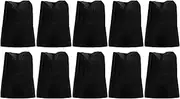 [FOMIYES] 10Pcs Disposable Chef Hats Adjustable Nonwoven Cooking Caps for Chefs Bakers Catering Schools Comfortable Breathable Oil Resistant Design for Food Safety Black