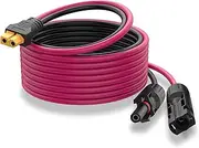 Laisomeke 12AWG XT60 Solar Charge Cable, 3.3FT/1M, Female-to-Male/Female, Compatible with Ecoflow Delta Pro, River, Solar Panels, Other Brands' Power Stations and Panels