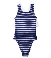 [Hunza G Kids] Hunza G Kids Lara frilled swimsuit One Size blue