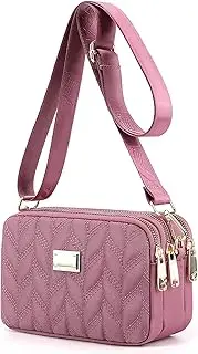 [LassZone] Ladies Girls Crossbody Bag Multi-Pocket Shoulder Bag Waterproof Nylon Handbag Small Cellphone Purse Wallet for Women