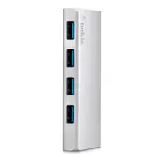 USB 3.0 4 Port Hub + USB-C Cable (USB Type-C) (Certified Refurbished)