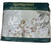 Vtg Springmaid Fitted Bed Sheet Key Largo Double 54X76 Mattress 160 Count New