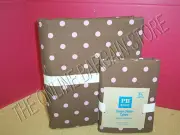Pottery Barn Teen Tonal Dottie Dot Dorm Duvet Cover Twin 2 Cases Coffee Mauve