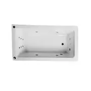 Tano 1800*850*500mm Gloss White Acrylic 6/10/14 Jets Drop in Spa Bath Tub