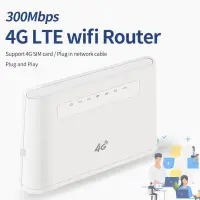 在飛比找露天拍賣優惠-【天線+打電話】4G LTE SIM卡 無線路由器R9B可打