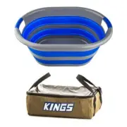Adventure Kings Clear Top 400GSM Canvas Bag + Collapsible Laundry Basket Camping