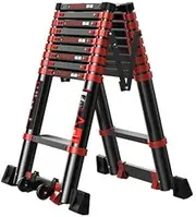 Ladders,Extension Ladder Aluminium Adjustable Ladder Extension Portable Multi-Purpose Extendable Ladders Premium Extension Ladder,a,2.7M (A 3.5M)