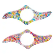2 Pcs Transparent Thumb Ring Page Holder Handmade Personalized Resin Bookmark