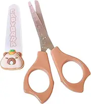 Kid Scissors - Capybara Cartoon Rounded Tip Scissors For Kids - Small Primary School Craft Tools, Cutting Scrapbooking Accessories with Anti-Slip Handle