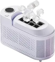 Portable 12V Ice Maker Machine for Car/Camping, 8 Cubes in 10 Mins, Compact Countertop Ice Maker, Fast Pebble Ice Cube Maker(Purple)