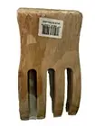 Oak Finish Wooden Salad Hands Tongs Servers Claws Forks New in Package