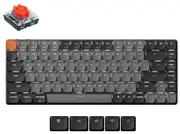 Keychron K3 V3 Low-Profile QMK White Wireless Mechanical Keyboard - Red Switch [KBKCK3XA1]