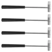 4 Pcs Tiny Hammer Tool Multifunctional Small Soft and Hard Mallet Miss
