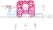 X-Rider 1/8 Flamingo RC Tricycle Upgrade Parts Aluminium Motor Mount with Heat Sink Fins - 1Pc Set Red