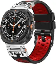 [BANDKIT] Sports Rubber Strap For Samsung Galaxy Ultra 47mm Replacement Band For GALAXY 7 ULTRA 47MM Silicone Bracelet Correa Watchbands