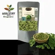 Moringa Capsules ORGANIC Extract Vegan NO FILLERS 500mg 100% Pure 50 100 200