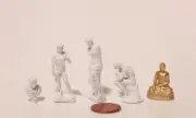 Sculpture Set Printed Venus De Milo, David, Buddha, Marcus, Thinker 1:48 1/4