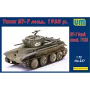 UNIMODELS UM 237 Plastic scale models kit Scale 1:72 BT-7 tank mod.1935