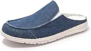 [COLGO] Women's Mules - Comfortable Slip-On Canvas Shoes for Indoor and Outdoor, House Slippers with Memory Foam