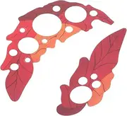 TOGEVAL 2pcs Leaf Shape Electric Guitar Scratch Pickguard Plate Durable PVC Guitar Protective Cover Smooth Surface for Enhanced Protection Fit for