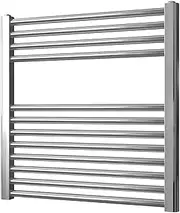 Chrome Straight Heated Towel Rail 600mm x 600mm Flat Heated Towel Radiator