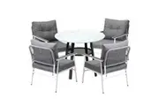 Livsip Outdoor Dining Set Patio Furniture 4 Seater