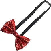 [BESTYASH] Tie Glitter Bow Tie Bowtie for Men Fabric Red Leather Bow Ties for Men Pretied
