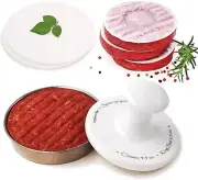Burger Press 5" Hamburger Press Patty Maker | Patty Press Burger Mold Ring...