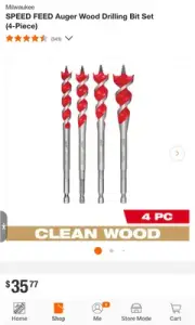 ⭐️NEW⭐️ Milwaukee SPEED FEED Self-Feeding Auger Bit Set (4-Pc)