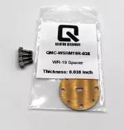 WR-19 Millimeter Waveguide Spacer Thickness 0.038 Inch Gold Plated
