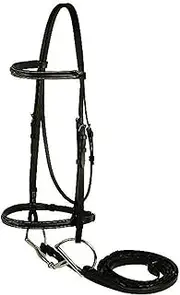 GATSBY LEATHER COMPANY 282480 Fancy Snaffle Bridle Havanna Brown, Horse