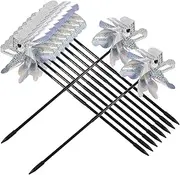 Generic 10Pcs Decorative Wind Spinners for Garden and Pinwheels Outdoor Decor Durable Material Visual Appeal for Bird Deterrence and Photography Props