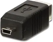 LINDY USB Adapter, USB B Female to Mini-B Male