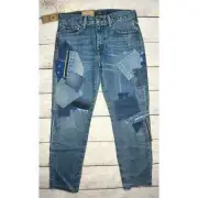 New Polo Ralph Lauren Women's Jeans Avery Boyfriend Patchwork Distressed $228