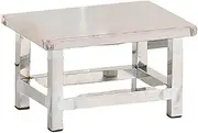 TT-YED Non-Slip Stainless Steel Shower Stool Chair, Bathing Aid for The Elderly and Disabled, Multifunctional Chair, Space-Saving Bath Stool, Heavy-Duty Metal Shower Seat,H25cm