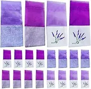 Kichvoe 20pcs Decorative Sachet Bags Organza and Pouches for Lavender Fragrance Sachets for Weddings Home Decor and Packaging