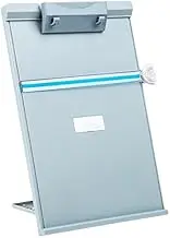 LAPYAPPE Book Reading Stand Document Holder Lightweight Rack for Home Office Book Rest for Desk Shelf and Study Use Light Grey