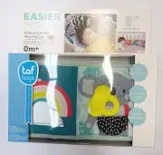 Taf Toys Koala Clip On Pram Double Sided Soft Book Baby 0m+ Educational Toy