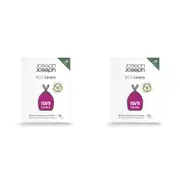 2x 80pc Joseph Joseph IW9 10L Eco Liners Waste/Trash Bag For Arc Pedal Bins Grey