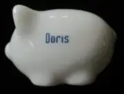 LUCKY PENNY PORCELAIN MINIATURE PIGGY BANK - DORIS