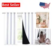 Grommet Style 54in Blackout Drapes - Noise-Reducing & Insulated Window Treatment